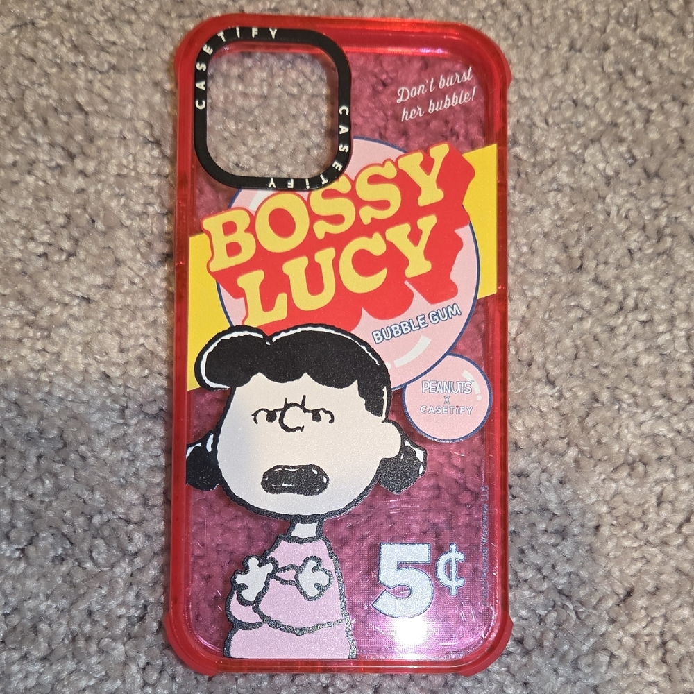 Casetify Bossy Lucy Bubble Gum Case - Pink and Red